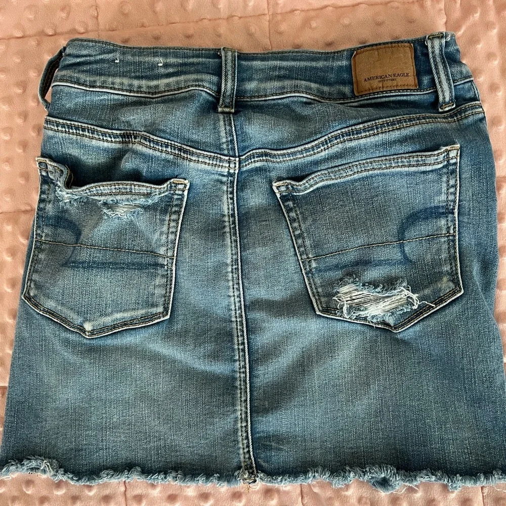 American Eagle Blue Jean Mini Skirt - Picture 2 of 3